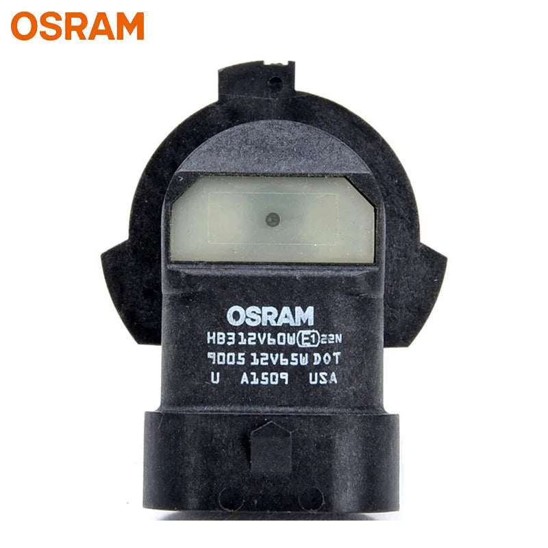 OSRAM 9005 HB3 12V 60W P20d Original Car Halogen Headlight Auto Bulb 3200K Standard Lamp OEM Quality Made In USA(Single)
