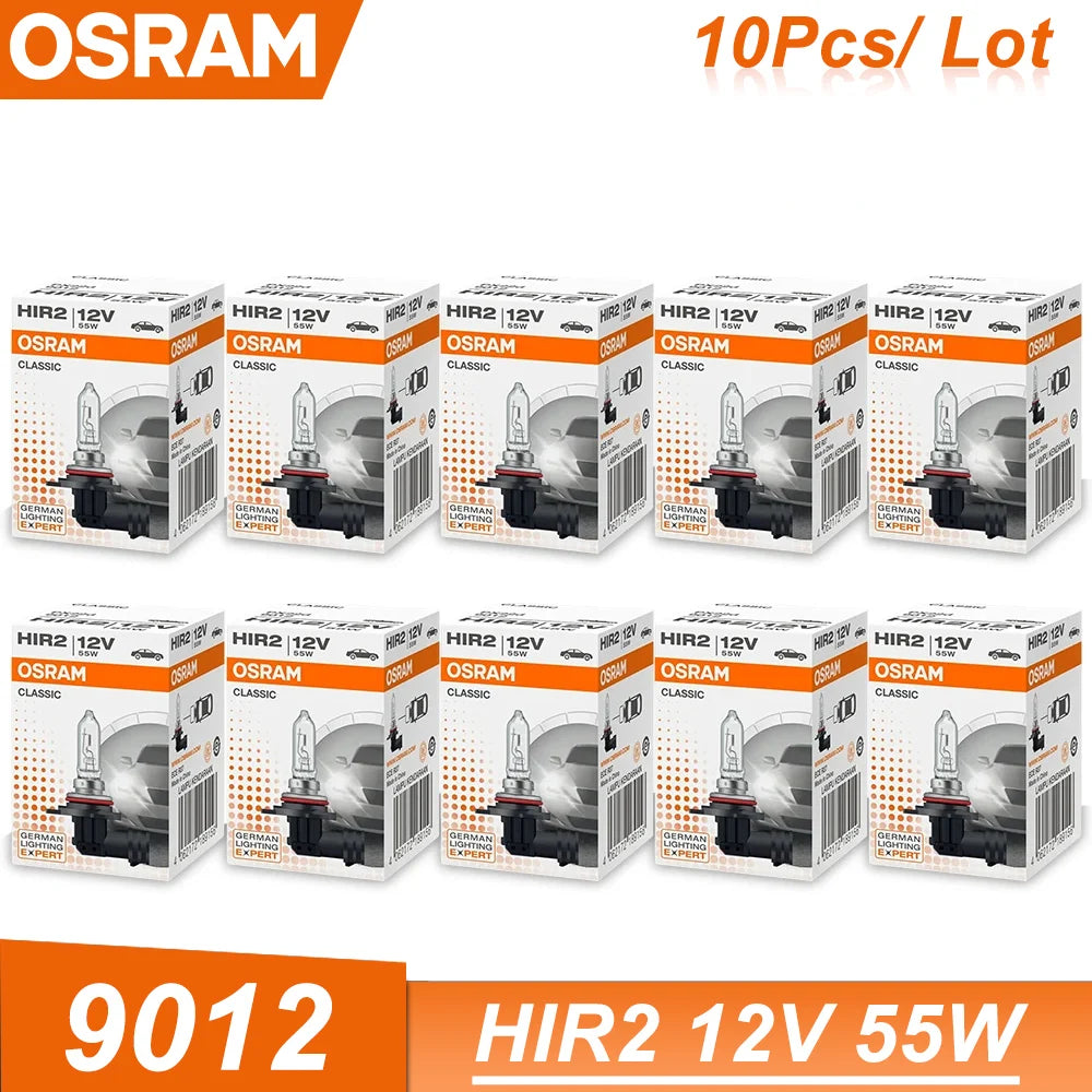 OSRAM HIR2 12V 55W PX22d 3200K 9012 CLASSIC Halogen Headlight Original Car Bulb Light Auto Lamp Standard Hi/lo Beam