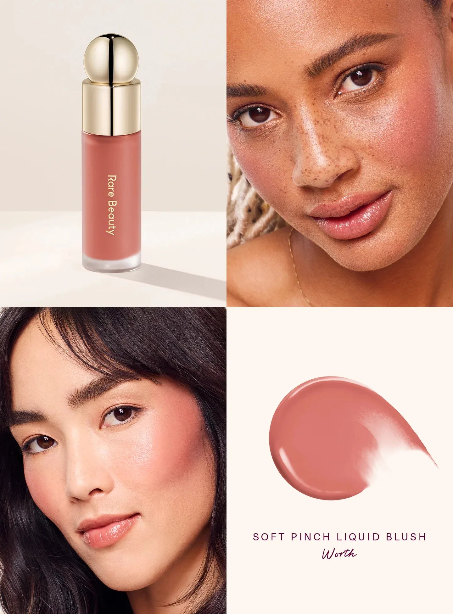 RARE Beauty Liquid Blush Lipstick Blush Eyes Cheek Blusher Waterproof Mositure Face Contour Shadow Liquid LipGloss Plump Makeup