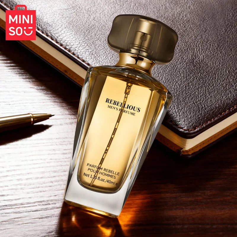 MINISO REBELLIOUS Perfume For Men Original Luxury Arabes Woody Eau De Parfum Designer Fragrance Man Gift Body Spray 40ML
