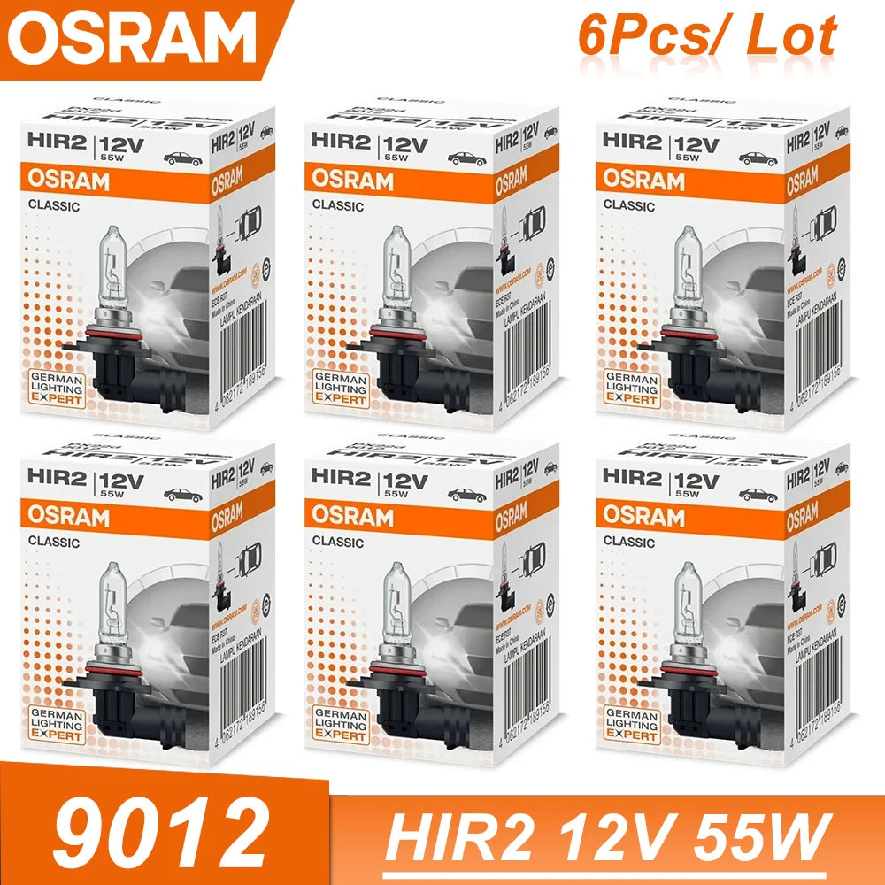OSRAM HIR2 12V 55W PX22d 3200K 9012 CLASSIC Halogen Headlight Original Car Bulb Light Auto Lamp Standard Hi/lo Beam
