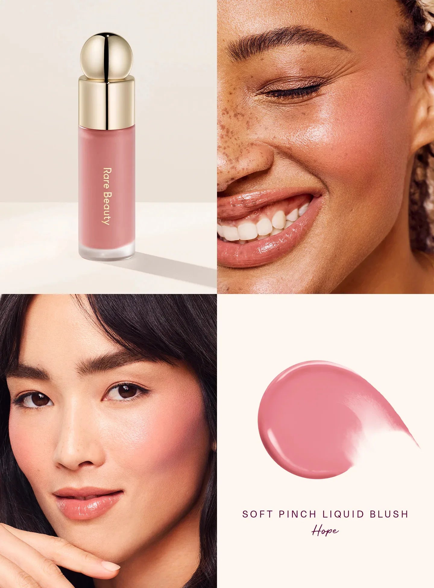 RARE Beauty Liquid Blush Lipstick Blush Eyes Cheek Blusher Waterproof Mositure Face Contour Shadow Liquid LipGloss Plump Makeup