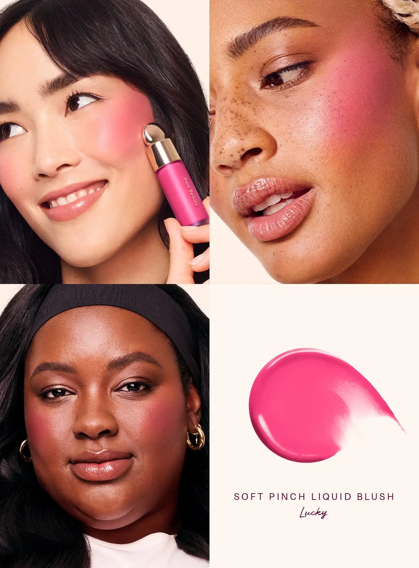 RARE Beauty Liquid Blush Lipstick Blush Eyes Cheek Blusher Waterproof Mositure Face Contour Shadow Liquid LipGloss Plump Makeup