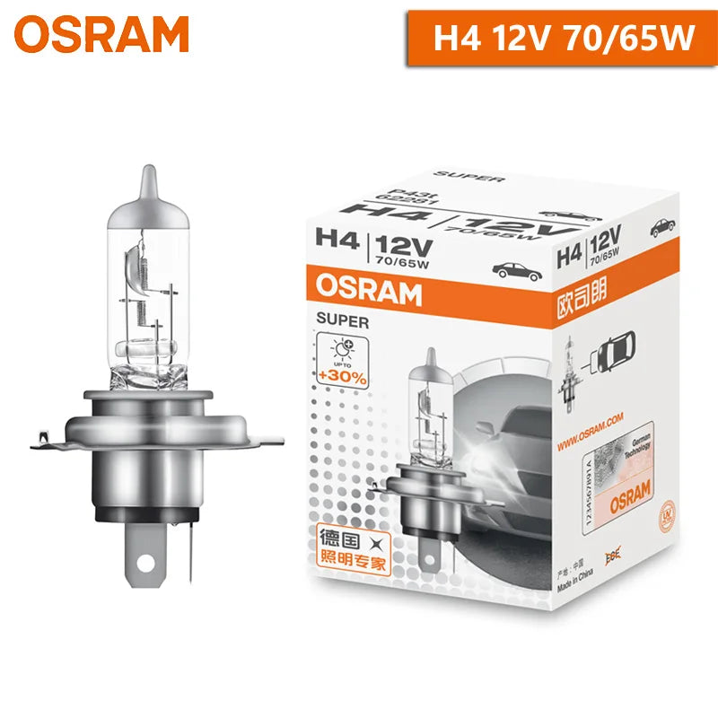 OSRAM Original H1 H4 H3 H7 12V 55W 65W 100W Yellow Light Standard Lamp 3200K Headlight Fog Lamp Car Halogen Bulb OEM Quality 1X
