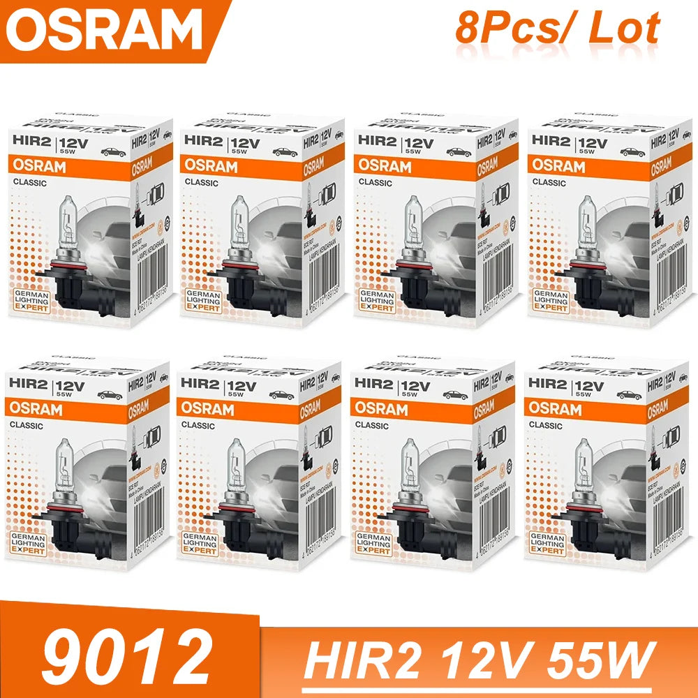 OSRAM HIR2 12V 55W PX22d 3200K 9012 CLASSIC Halogen Headlight Original Car Bulb Light Auto Lamp Standard Hi/lo Beam
